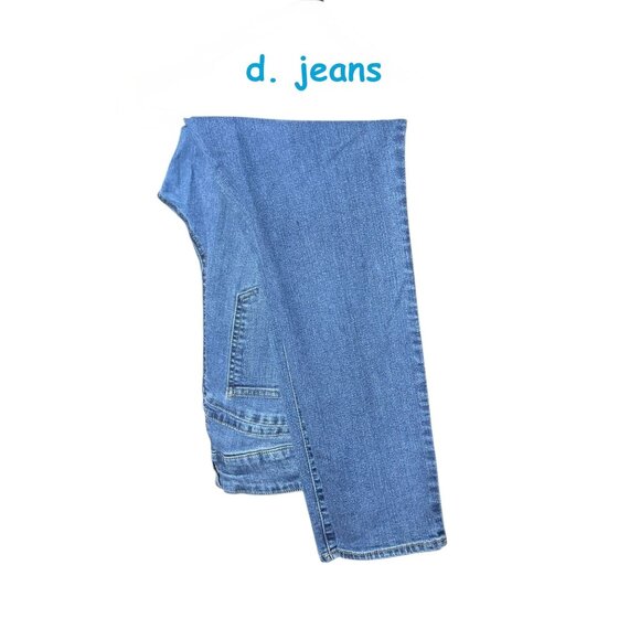 D. Jeans Plus Size 16W Mid-Rise Stretch Skinny Denim Jeans Light Wash - Picture 5 of 9